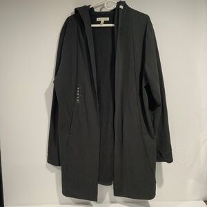 CLOAK Brand Sz XL Butter Long Cardigan open-front hooded cardigan